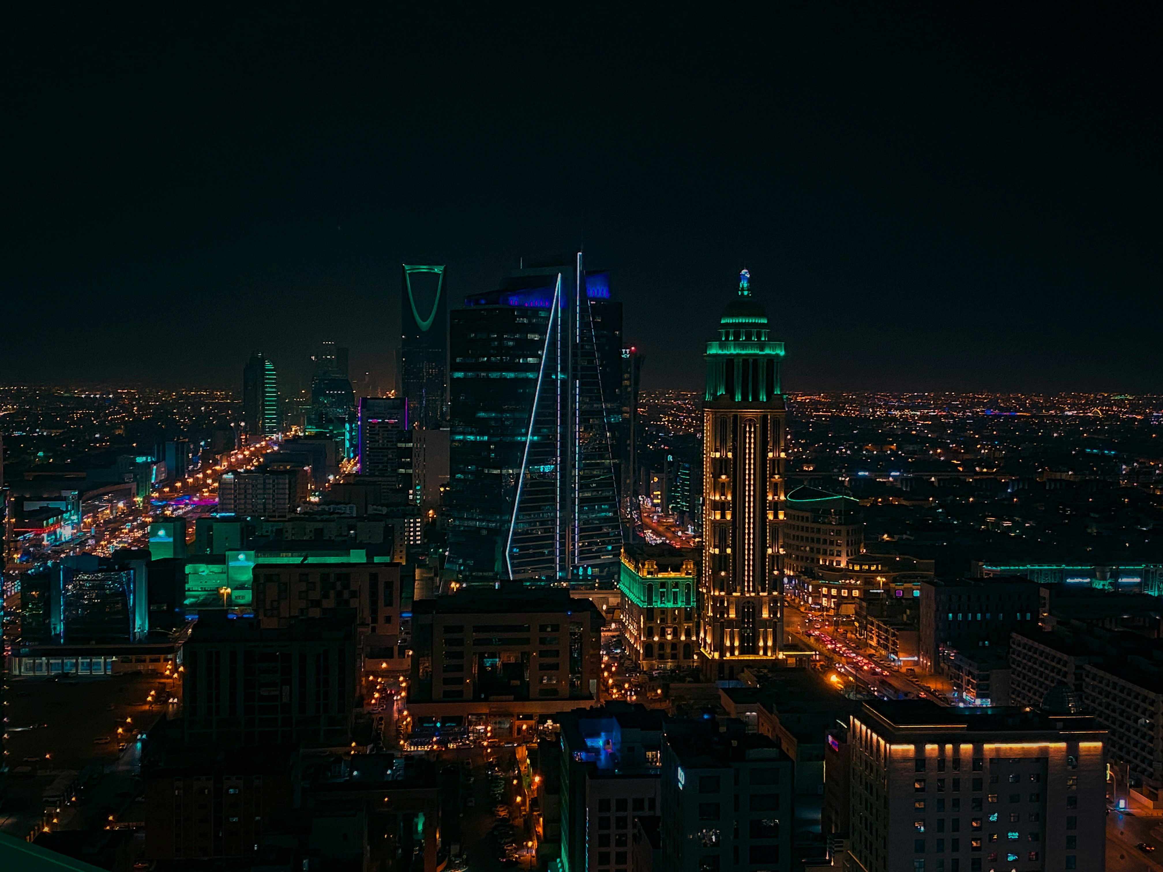 Riyadh Night City View